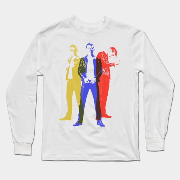 Alex Turner Tri Tone Long Sleeve T-Shirt by Tide pool